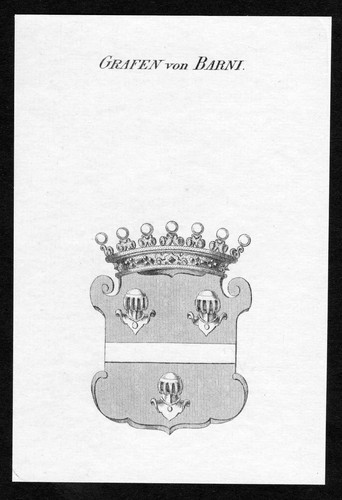 1820 barni wappen adel coat - -,