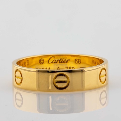 Cartier love ring 750 18k - cartier,
