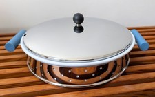 Alessi Auflaufform Set Edelstahl Design Michael Graves neuwertig Original - Verp