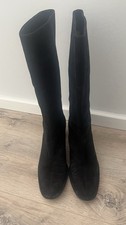 BALLY Stiefel Lederstiefel Wildleder Schwarz Elegant Boots Gr 39 Schuhe