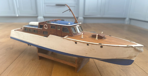 Vintage kajütboot teich - kajütboot,