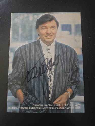 Karel gott autogramm signiert - autogramm,