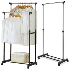 Kleiderständer Wäscheständer Kleiderstange Rollgarderobe Garderobenständer