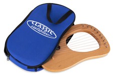 B-WARE Lyra Harfe Buche 10 Saiten Stimmschlüssel Leier Lyre Natur Zupfinstrument