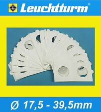 Leuchtturm Münzrähmchen selbstklebend 17,5-39,5mm per 25er, 50er, 100er, AUSWAHL