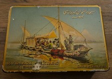 100-er  Kyriazi cigarettes alte Zigarettendose    Orient cigarettes tin 