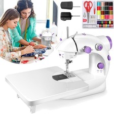 Mini-Nähmaschine Tragbare Nähmaschine Elektro Nähmaschine mit Erweiterungstisch