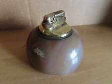 Feuerzeug mit braunem Alabasterstein rund Funktion ??