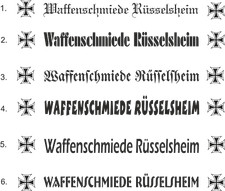 Waffenschmiede Rüsselsheim Aufkleber Auto Heckscheibe Tuning Iron Cross 120x10cm