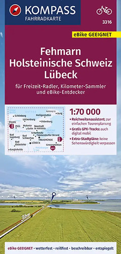 Kompass fahrradkarte 3316 - fahrradkarte,
