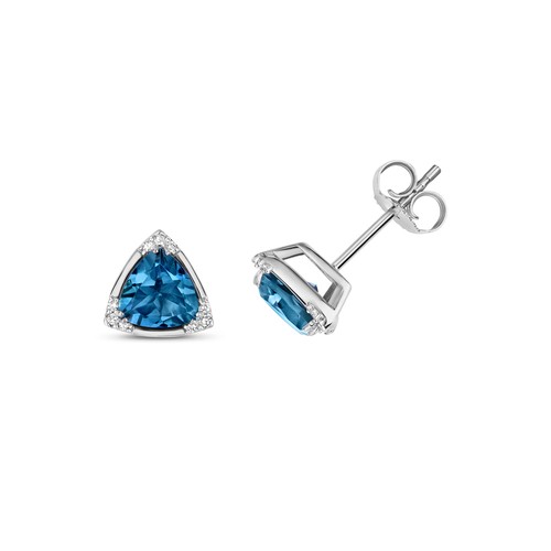 Weißgold diamant - (375),