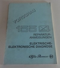 Werkstatthandbuch Diagnose Elektrik Alfa Romeo 155 Q4 Stand 11/1991