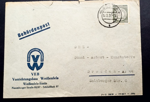 1959 official dienstmarken - official,