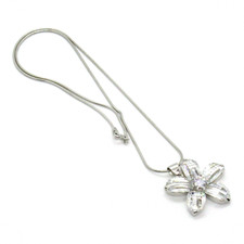 Schöne DIAMONIQUE Halskette Collier 925 Sterling Silber Zirkonia Silver Necklace