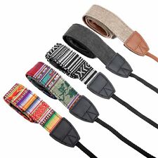 Vintage Kameragurt 110 cm, Design Schultergurt Nackengurt aus Leinen