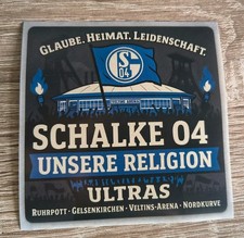 Aufkleber 15 Stück Schalke 04 Unsere Religion Sticker Kleber 8 x 8 cm Ruhrpott