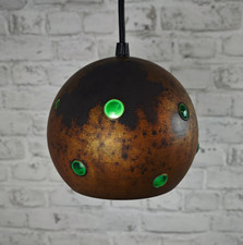 Nanny Still McKinney RAAK Kupfer Pendelleuchte 60er Kugellampe Glas Ø18 WeeNTAGE