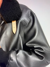 Orig+NEUWERTIG Louis Vuitton Aviator Hirsch Lederjacke Schwarz 50