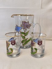 Retro Nagel Design Glas Krug +