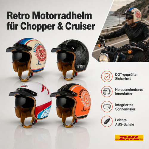 Harley stil sturzhelm - harley,