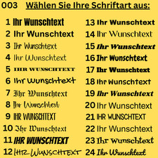 Aufkleber Transporter Beschriftung Werbung Schriftzug Adresse Web Mail 50-200cm