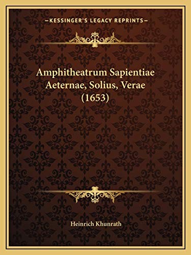 Amphitheatrum sapientiae - amphitheatrum,