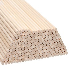 Natürliche Rundstab Holz Holzstäbe zum Basteln (200er Pack) - 18 cm - Extra