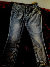 Marken Damen Winter Jeans Hose blau schön edel bestickt XXL XXXL; 2XL; 3XL