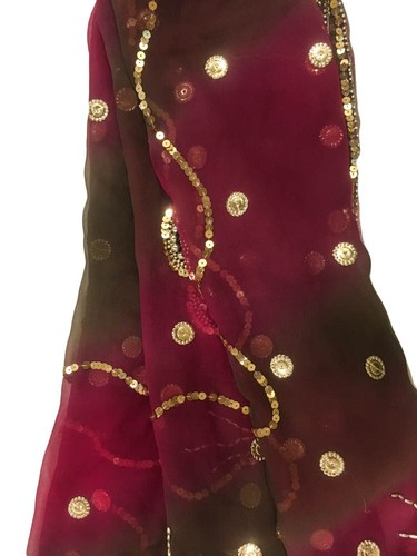 Chiffon dupatta schal vintage - dupatta,