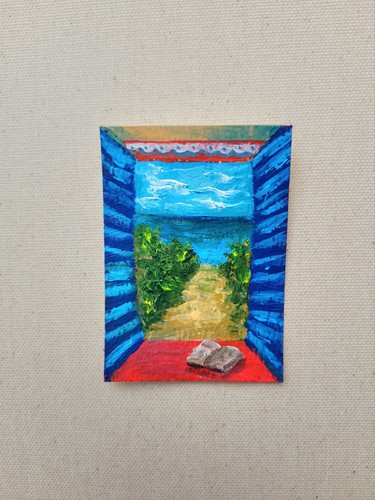 Original aceo acryl gemälde - aceo,