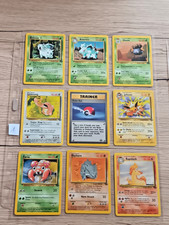 9 Pokemon Karten ENGLISCH "