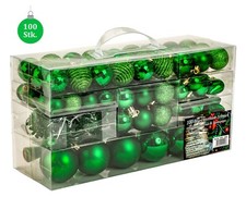 100 Weihnachtskugel Lamettini
