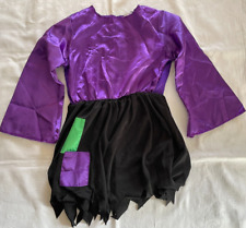 Kinder Hexe Kostüm Lila - Karneval Halloween Party Kleid Mädchen Gr. 122/128