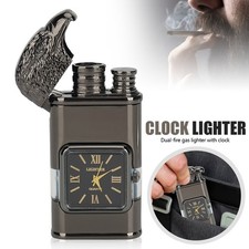 Edles Feuerzeug mit Uhr