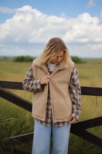 Wollweste damen teddyweste - damen,