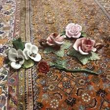 Konvolut alter Porzellanrosen