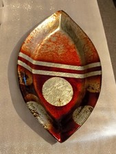 Murano Glas Schale, Deko, Gold