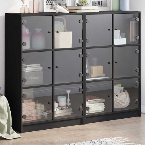 Bücherregal mit türen - bücherregal,