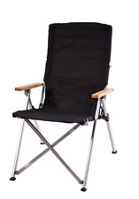 Alu Campingstuhl XXL 150kg faltbar verstellbar bequem Festival Aluminium breit