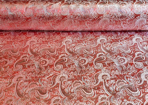 Jacquard stoff silber - jacquard,