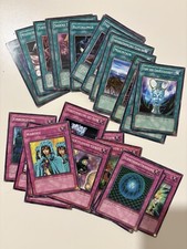 Yu-Gi-Oh, 15x Zauberkarten, 15x Fallenkarten. Zufällige Auswahl. NM & EXCELLENT 