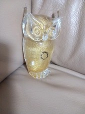 Moderne Eule Skulptur. Figur Murano  V.Nason
