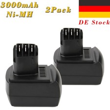 2X 3000mAh 12V NiMH Akku für Metabo BS12SP BSZ12 Impuls 6.25473 BZ12SP ULA9.6-18