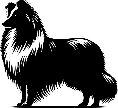 Sheltie aufkleber - sheltie,