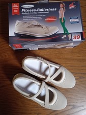 Fitness - Ballerinas, WALKMAXX, Das Original, Größe 39, Beige, mit Karton