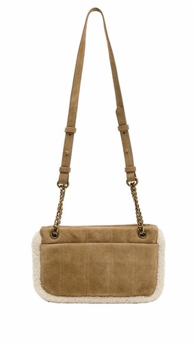 Zara leder fell tasche - leder,