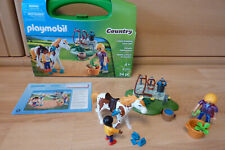 Playmobil Country 9100 Mitnehmkoffer Pferdepflege komplett mit Anleitung in OVP 