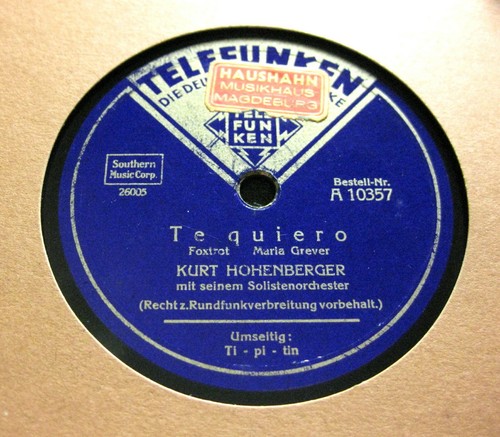 Kurt hohenberger quiero - hohenberger, /