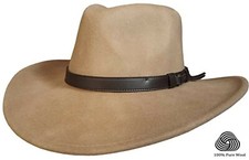 Cowboyhut Herren oder Damen knautschbar 100% Wolle Stetson Style Westernhut