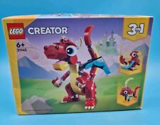 LEGO 31145 Creator 3-in-1 Roter Drache, Phönix oder Spielzeugfisch 6+
